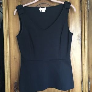 Kate Spade ♠️ Black peplum tank top